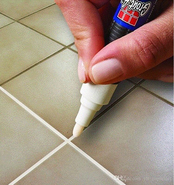 With opp packing New Grout Aide Repair Tile Marker Wall Pen With Retail Box on TV Tile Repair Pen Fill The Wall Practical Repair Tools