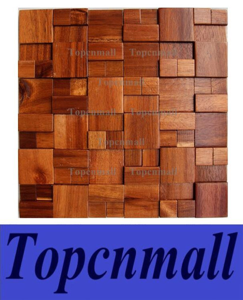 3D wooden mosaic tiles interior design wall tiles building supplies home hotel bar restaurant design mosaic tile patterns natural wood mosa