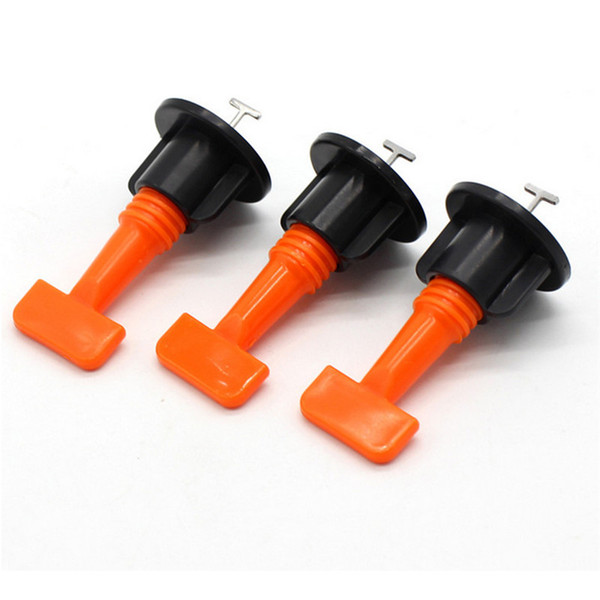 Flooring Wall Tile Leveling System Leveler Plastic Clip Locator Spacers Plier Home Floor Tool 50 pcs