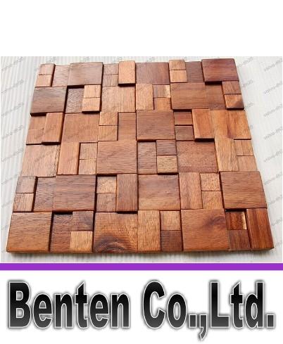 3D wooden mosaic tiles interior design wall tiles building supplies home hotel bar restaurant design mosaic tile patterns natural wood mosai