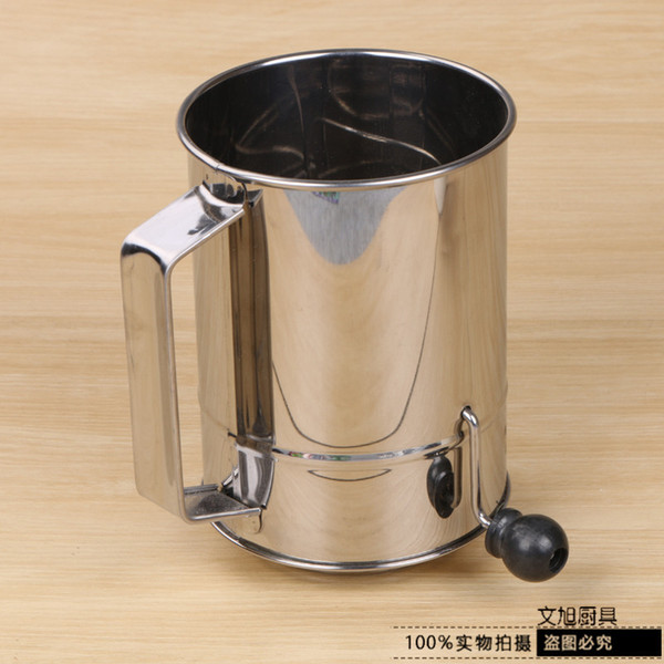 Stainless Steel Medium, Please Plain End Hand Flour Screen Many Function Flour Screen Handle Hand Cradle Type