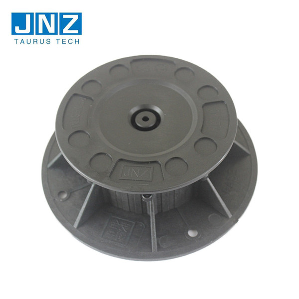 Plastic adjustable height Pedestal that used to support tile floor for roof garden, terrace, and so on.