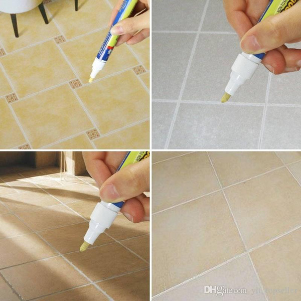 20pcs Grout Aide Repair Tile Marker Wall Pen With Retail Box TV Tile Repair Pen Fill The Wall Practical Repair Tools Home Supplies