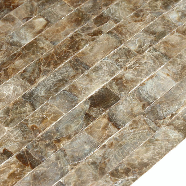 Natural Capiz shell tile, Brick pattern Mother Of Pearl shell mosaic tile, background tile furniture decoration #L002G