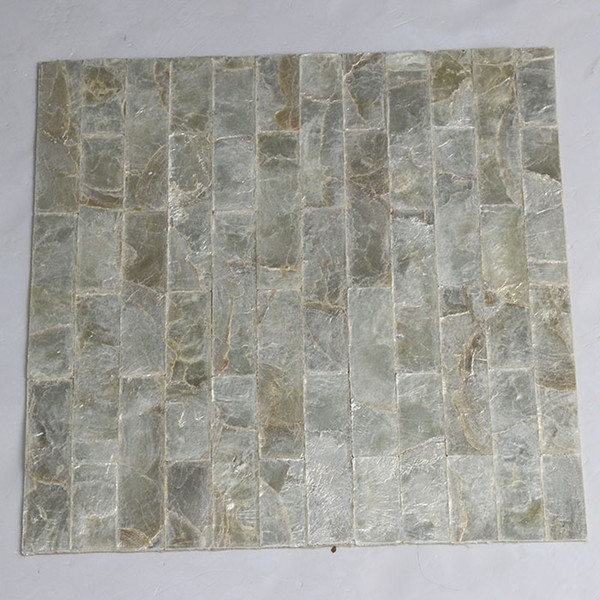 Natural white color, Capiz shell mosaic tile, brick pattern background tile furniture face Mother of Pearl tile#L004g