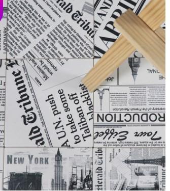 Continental Newspaper Tile 200mm Decorative Brick Back Wall Restaurant Bedroom Tile