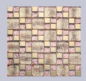 Glass mosaic spell mirror glass wall inside the living room special glass wall D-916