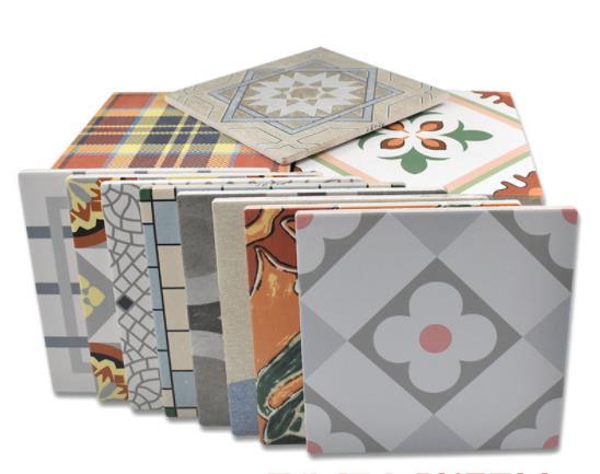 Vintage Tiles American Antique Bathroom Tile Balcony Restaurant Wall Tile Kitchen Anti-skid Floor Tiles 200