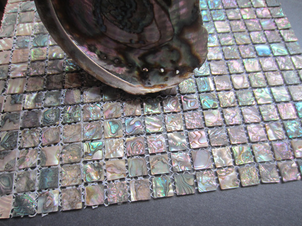 Abalone shell green mosaic tile,kitchen backsplash tiles;mother of pearl mosaic tiles,green abalone mosaic ;backsplash tile