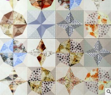 Star pattern tile abstract diamond totem flower piece living room kitchen guard background wall floor brick kindergarten non-slip tile