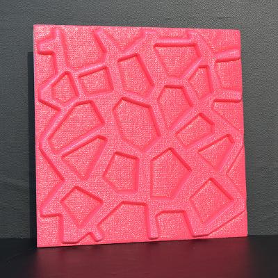 Manufacturers selling new stereoscopic 3 d wall sitting room TV setting wall adhesive wall stick store decoration material wallpaper securit