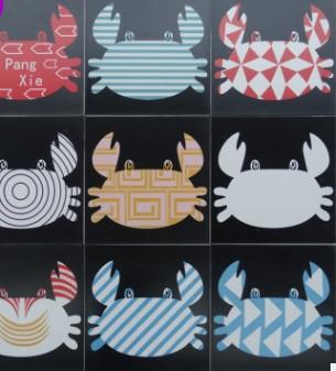 Crab brick 300mm spicy crab chain restaurant background wall floor brick art tiles Anti-Slip wear resistant tiles