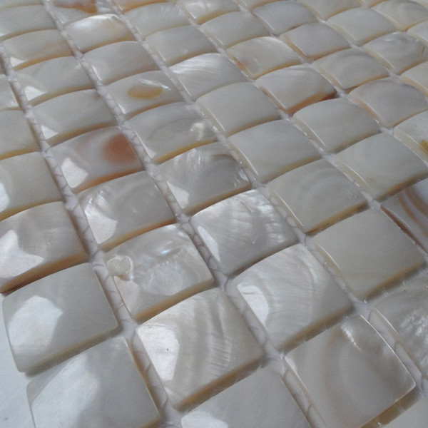 20x20mm convex shape Mother Of Pearl shell mosaic natural color bathroom washroom wall tile kitchen backsplash tile#MS058