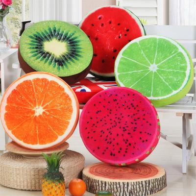 3 d fruit sponge cushion sofa chair cushion car seat students with thick circular chair cushion children seat