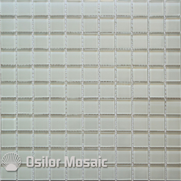 white crystal and glass mosaic tile for bathroom and kitchen wall tile 25x25mm 4 square meters per lot