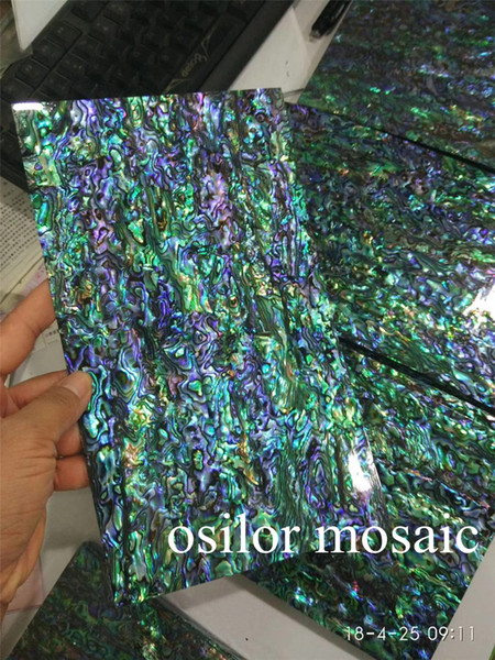 AAA grade abalone paua shell laminate with black back for jewel case and musical instrument and furniture inlay SL0706 10pcs/lot