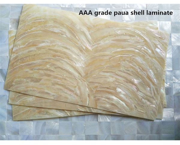 Natural abalone paua shell laminate for jewel case and musical instrument and furniture inlay SL004