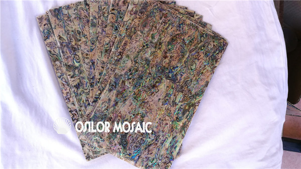 Natural abalone paua shell laminate for jewel case and musical instrument and furniture inlay SL033