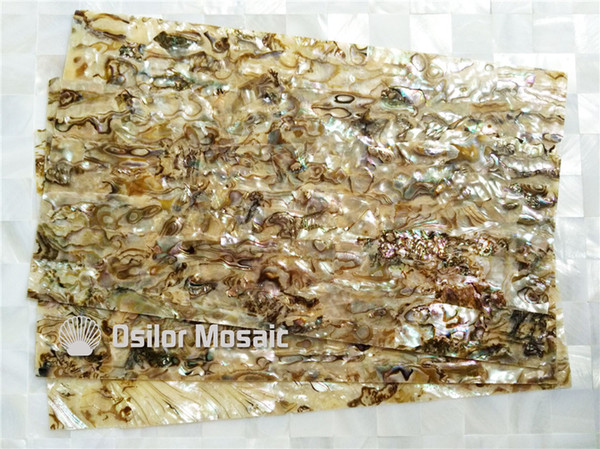 Natural abalone shell laminate for jewel case and musical instrument and furniture inlay SL001