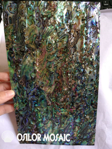 Natural abalone paua shell laminate for jewel case and musical instrument and furniture inlay SL042