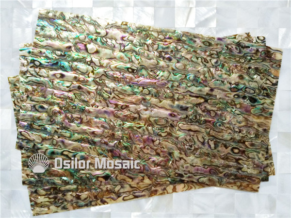 Natural abalone shell laminate for jewel case and musical instrument and furniture inlay red color SL029