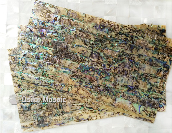 Natural abalone shell laminate for jewel case and musical instrument and furniture inlay SL005