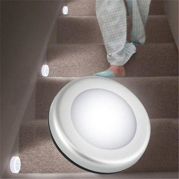 6LEDs Motion Sensor light Led night light PIR Battery-Powered for Closet, Stairs, Deck, Basement Hallway Wall Cabinet luminarias AJI-410