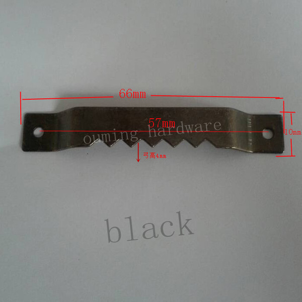 Free shipping seamless decorative black color painting sawtooth hanger hardware accessories 66*10 mm
