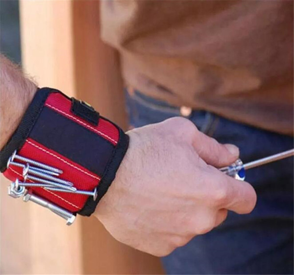 Magnetic Wristband Pocket Tool Belt Pouch Bag Screws Holder Holding Tools Magnetic bracelets Practical strong Chuck wrist Toolkit