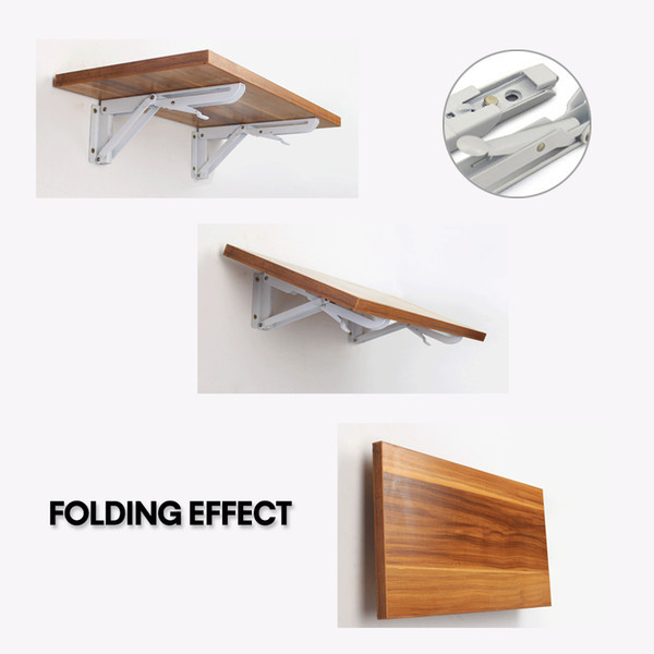 Folding Bracket Triangle Wall Shelf 90 Degree Telescopic Foldable Desk Rack Hardware Accessories Triangular Bracket