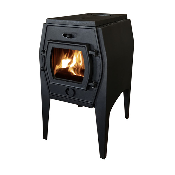 HiFlame Elena 7KW Cast Iron Wood Heating Stove with Double Heat Shield HF706A