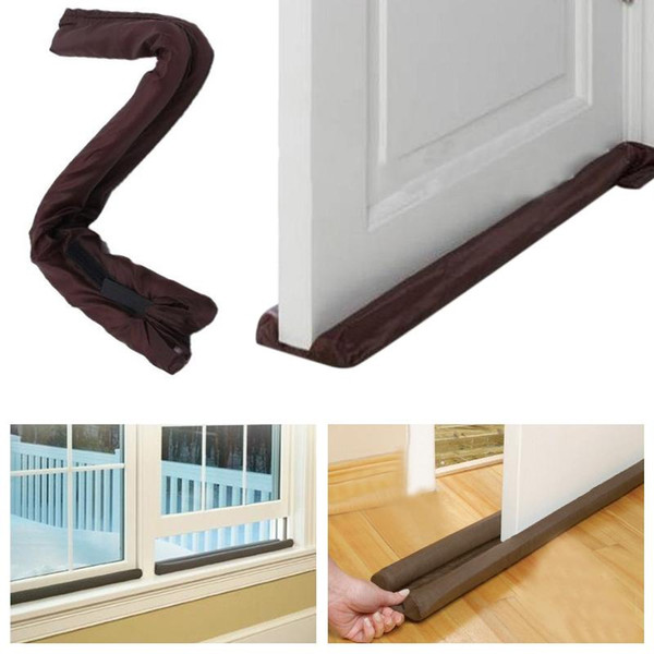 Home Door Twin Door Draft Dodger Guard Stopper Energy Saving Protector Home Dustproof Doorstop Window Twin Draft Guard DH0799