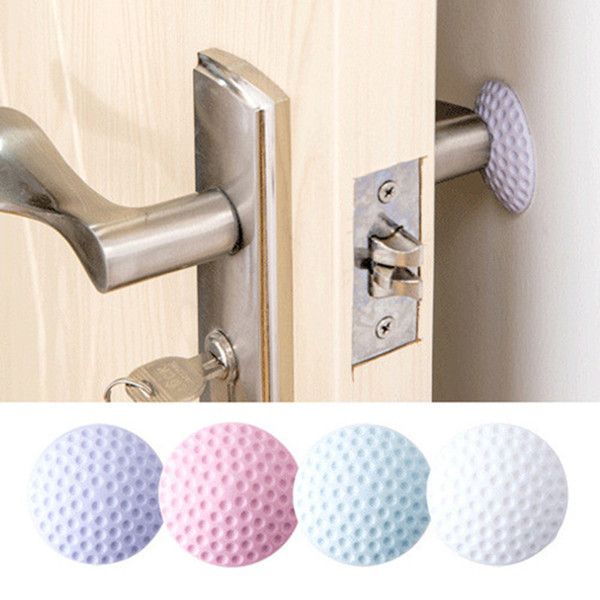 5pcs/Set Wall Thickening Mute Door Stick Golf Styling Rubber Fender Handle Door Lock Protective Pad Protection Home Wall Stickers