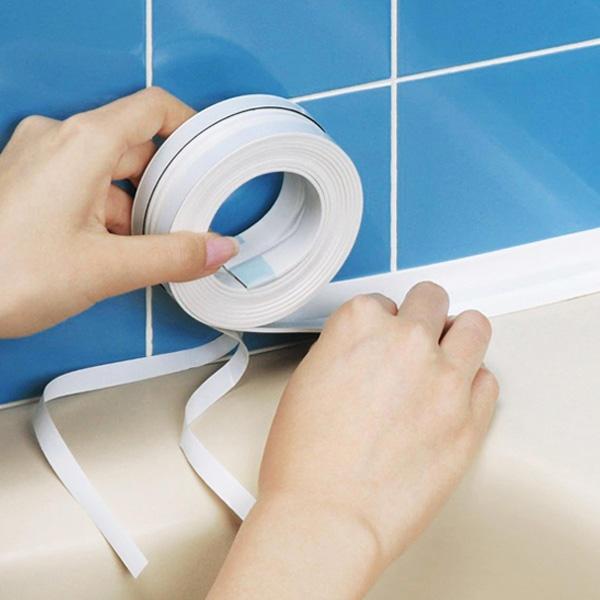 Kitchen Bathroom Wall Seal Ring Tape Waterproof Tape Mold Proof Adhesive Tape home & living