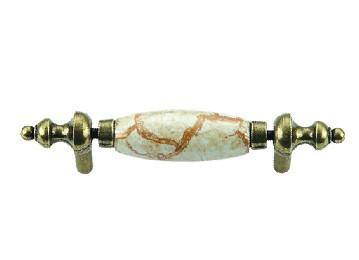 Midian butter yellow ceramic handle door handle pastoral classical European furniture cabinet pull hands 1166 series