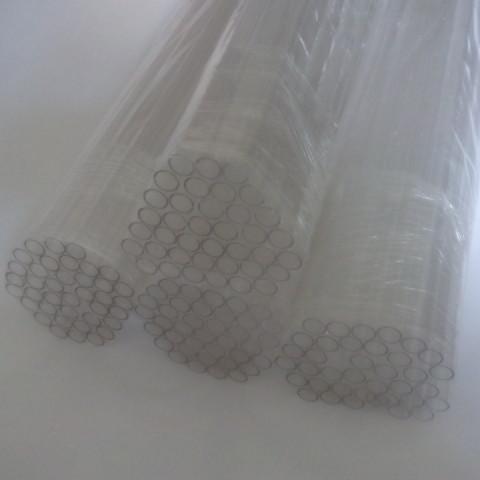 Supply Acrylic Plexiglass Clear Tube Home Building Decor Supplies Plastic PMMA Small Hard Pipe 80pcs/lot OD15x1x1000mm Length