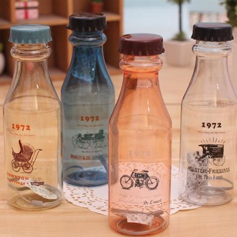 Korea stationery wheat and MH1404-372450ml Downton Abbey plastic soda bottles glass cup 20983