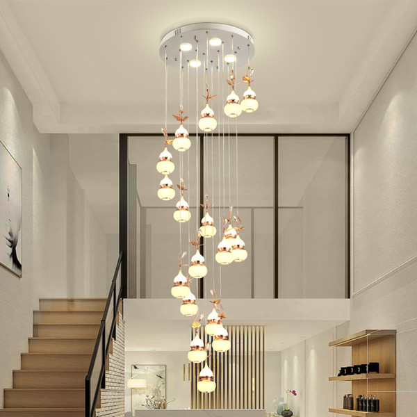 Post Modern Luster Chandelier Brass Minimalist LED Pendant Lamp Indoor