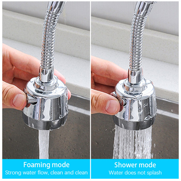 Stainless Steel Faucet Extension Bubbler Rotate Shower Head Lengthen Tap Water Filter Home Kitchen Bathroom Sink Accessories