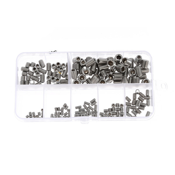 200pcs Stainless Steel Allen Head Socket Hex Grub Screw