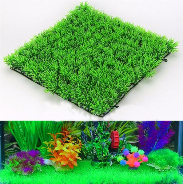 Eco-Friendly Aquarium Ornaments Artificial Water Green Grass Fine Needles Lawn Aquatic Aquarium Fish Tank Decoration Plant