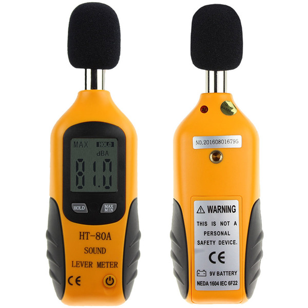 HT-80A Mini Portable Size Sound Level Meter LCD Digital Screen Display Noise Tester Noise Decibel Monitor Pressure Tester