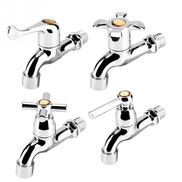 ABS Sink Basin Water Tap Washing Machine Faucet Single Spout Single Handle Bathroom Cold Tap Sink Faucets