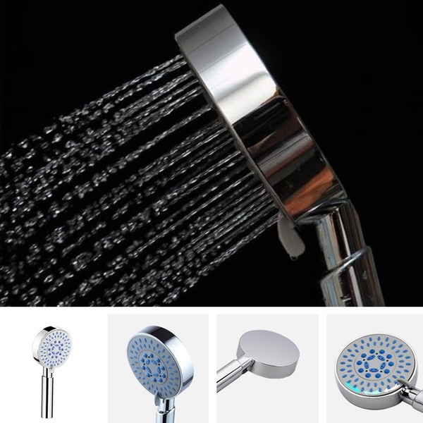 Hot Powerful Five Stalls Effluent Effect Electroplating Handheld Sprinkler Multifunctional Shower Nozzle ABS Shower Head T7I158