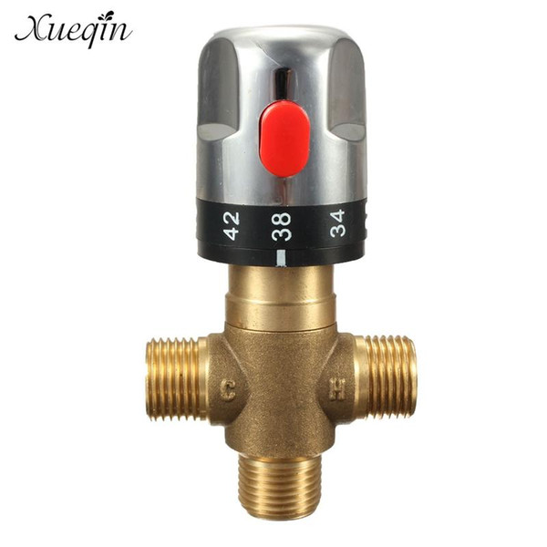 Brass Thermostatic Mixing Valve Bathroom Faucet Temperature Mixer Control Thermostatic Valve Home Improvement