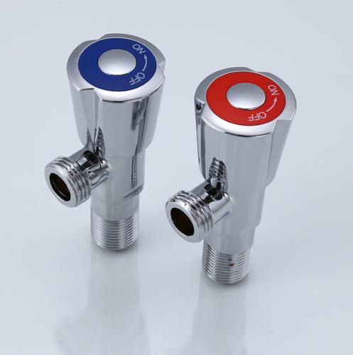 Hot and cold water brass G1/2 Angle Valve with Shut Off Valve Triangle Valve