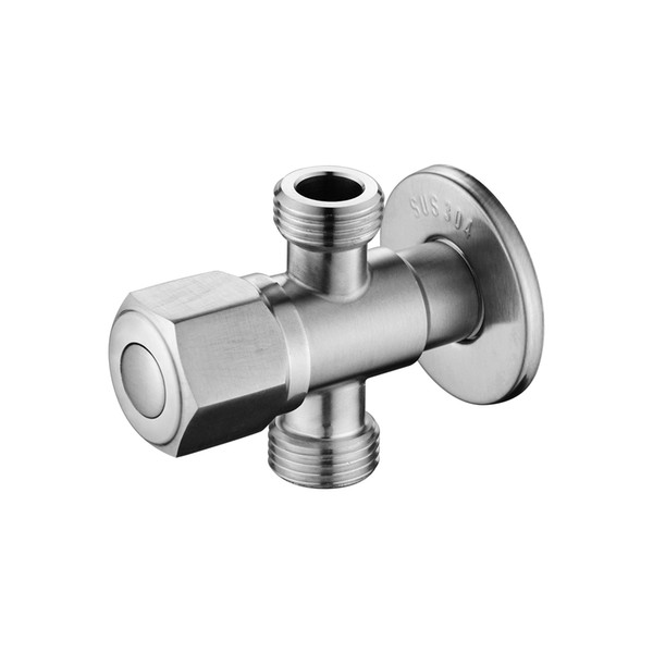 304 stainless steel angle valve into two hot and cold valve accessories