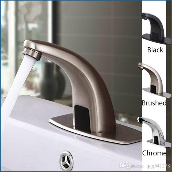 Faucet Sensor Bathroom Automatic Hands Touch Free Water Saving Inductive Electric Water Tap Battery Power Basin Faucets