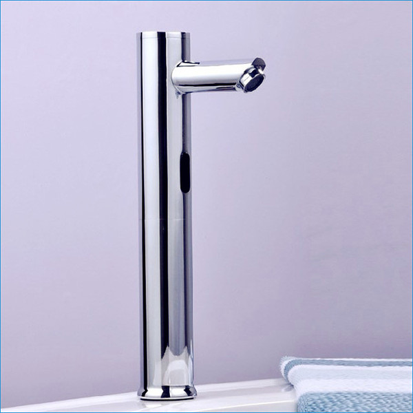 auto touch sensor bathroom water faucet,AC and DC control box+Hot and cold thermostat+3 pcs hose,Free Shipping J14347