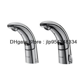 all in one hands free faucet/ zinc alloy automatic taps/Li-Ion power touchless public aerator/infrared spout